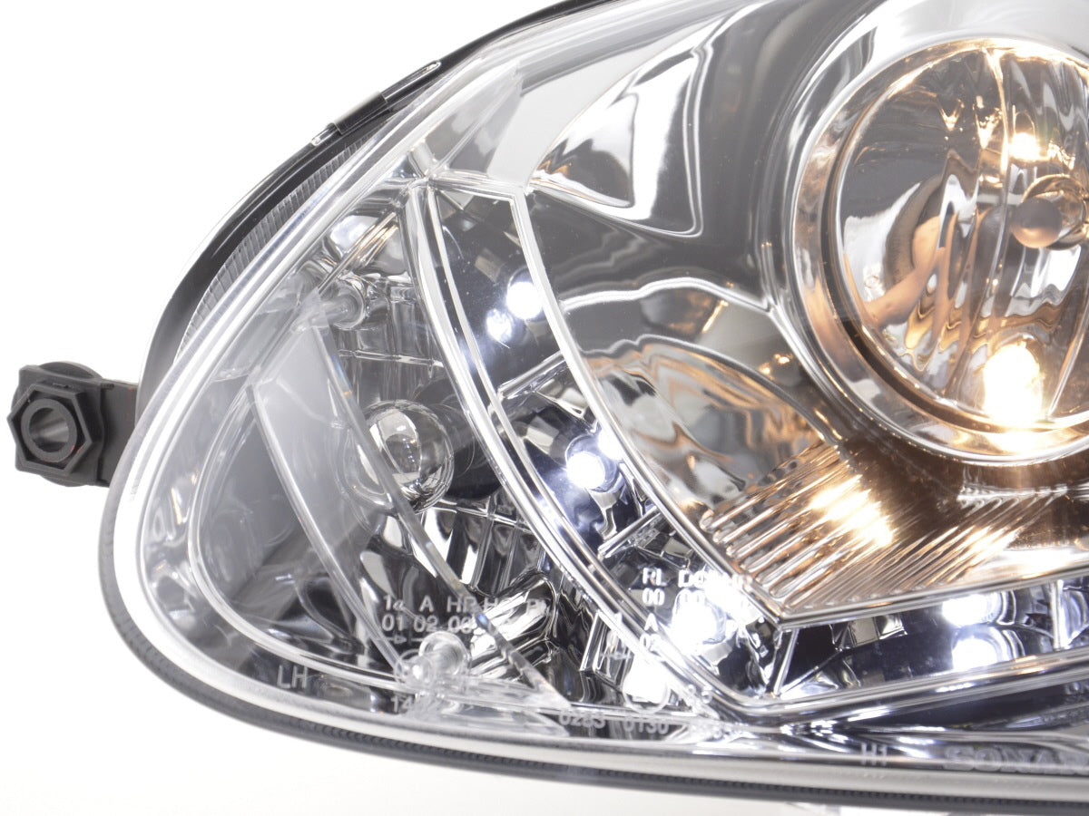 Scheinwerfer Set Daylight LED Tagfahrlicht VW Golf 5 Typ 1K 03-08 chrom für Rechtslenker Scheinwerfer Set Daylight LED Tagfahrlicht VW Golf 5 Typ 1K 03-08 chrom für Rechtslenker